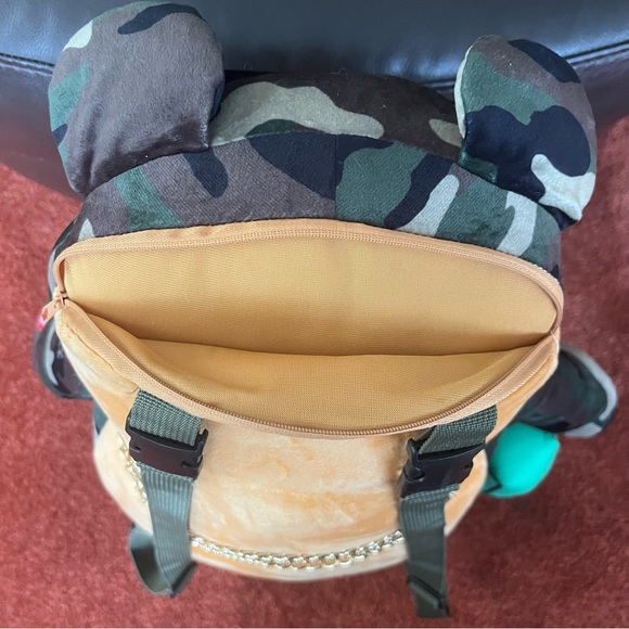 Sprayground Limited Edition Camo Money Bear Backpack - Picture 3 of 8